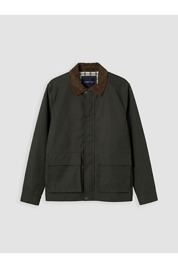 Rmz Gi̇yi̇m Farkiyla Standard Fit Velvet Roba Collar Men's Jacket