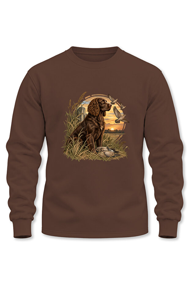 Nature and Wildlife Printed Long Sleeve 3 Thread Threaded Hunter Sweatshirt