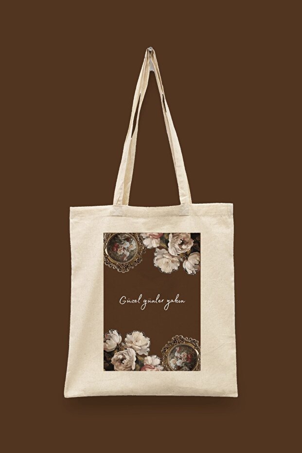 Vintage Series 08 - Beautiful Days Close Islamic Series Tote Bag Printed Cloth Bag