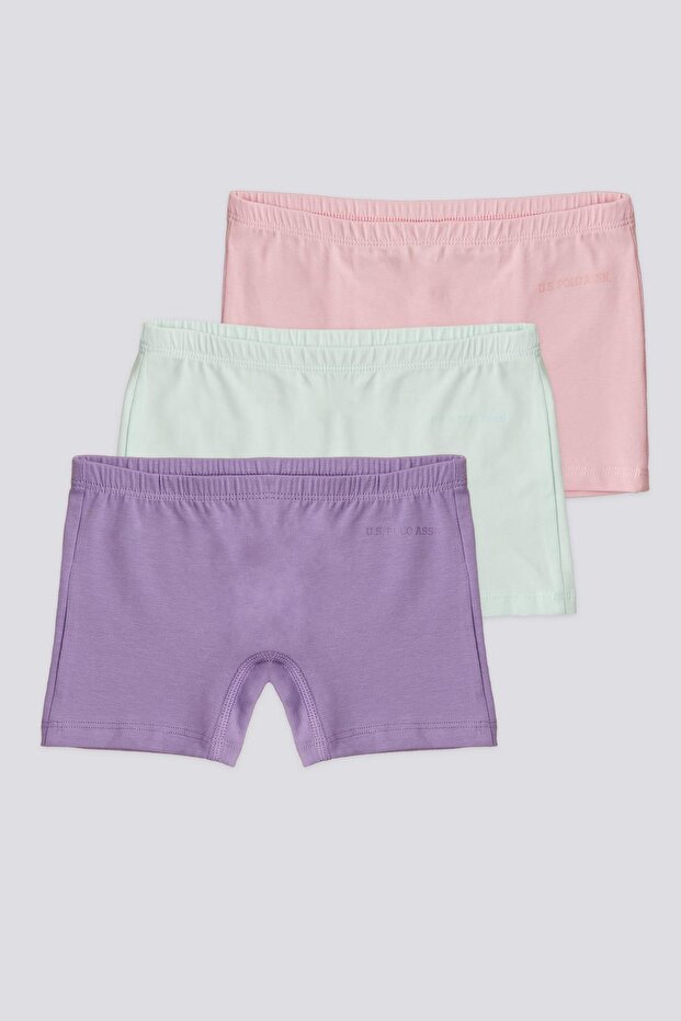 3-Pack Pink Lilac Nile Color Girls' Boxers,