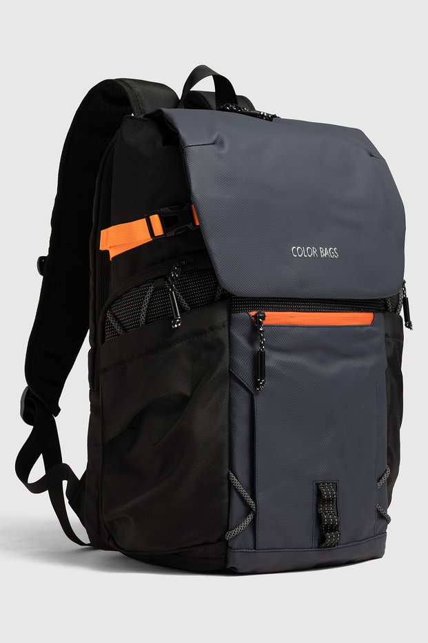 Color Bags Waterproof Orthopedic Camping Mountaineer and Travel Backpack with Laptop Compartment 22L, Gray