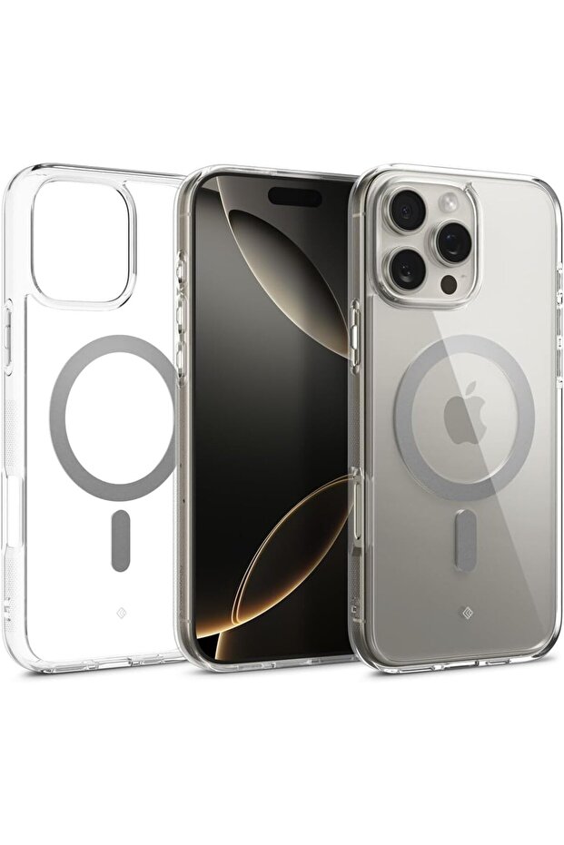 Capella Mag for iPhone 16 PRO case cover (2024) [MagSafe Compatible] - Clear Gray