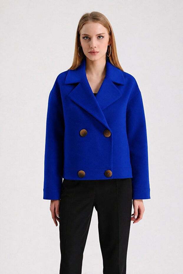 Blue Cashmere Jacket