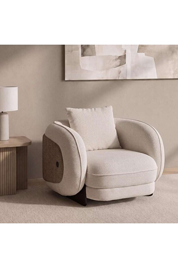 ZENU SINGLE SEATER SOFA - BEIGE