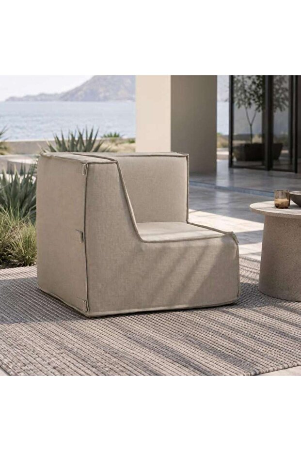 VARASTILE OUTDOOR MODULAR CORNER SOFA - SAND STONE