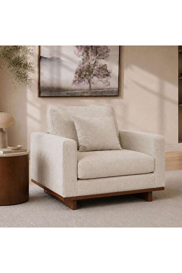 VANDALA NEW SINGLE SEATER SOFA - BEIGE