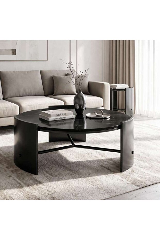 APOS ROUND COFFEE TABLE - BLACK