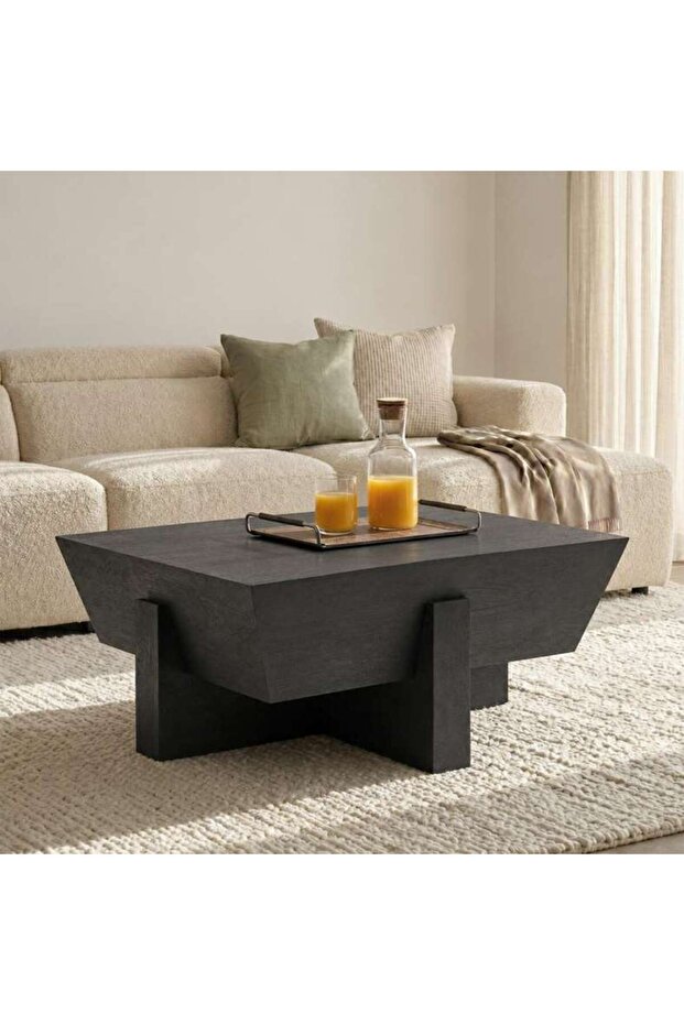 MEDO COFFEE TABLE SOLID WOOD - BLACK
