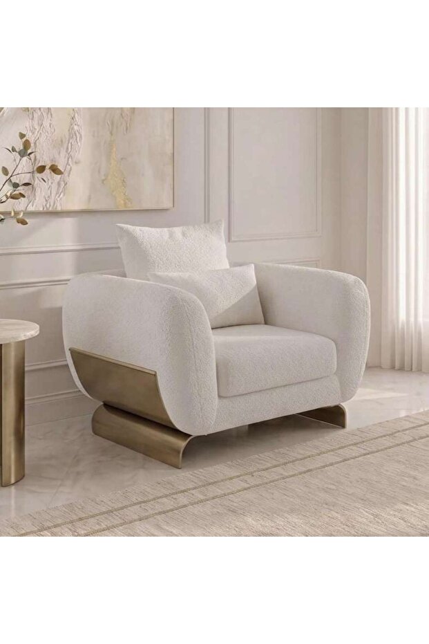 TOVON SINGLE SEATER SOFA - BEIGE