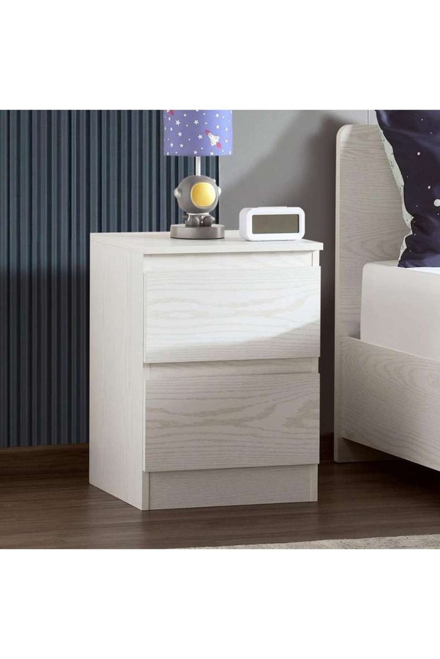 MALMO 2 DRAWERS NIGHT STAND - WHITE