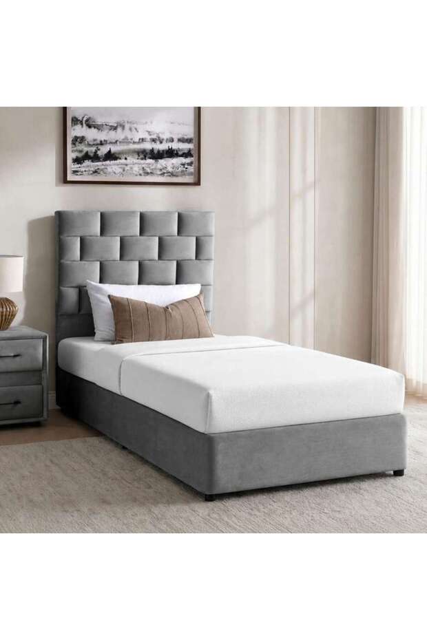 AETHER SINGLE BED 120X200 CM - GREY