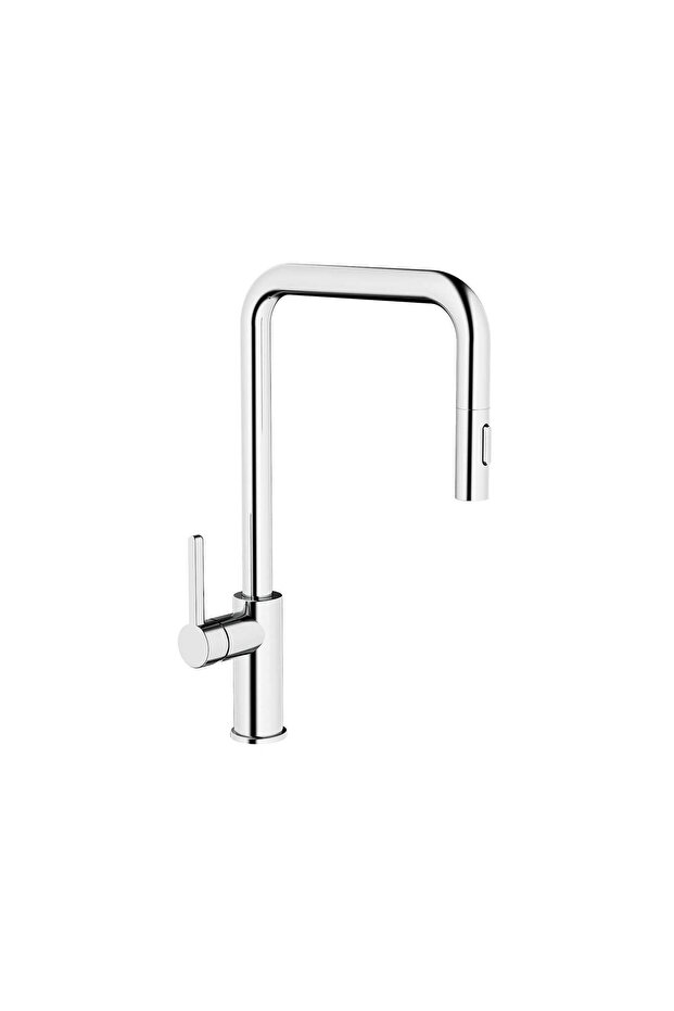Eterno Spiral Kitchen Faucet U Type Chrome