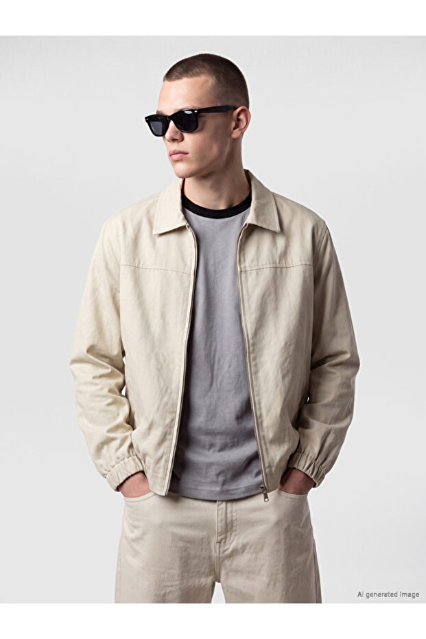 Relax Fit Gabardine Men's Jacket