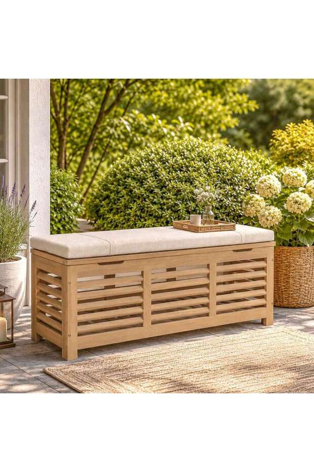 MRIDU OUTDOOR STORAGE - WOODEN - BEIGE