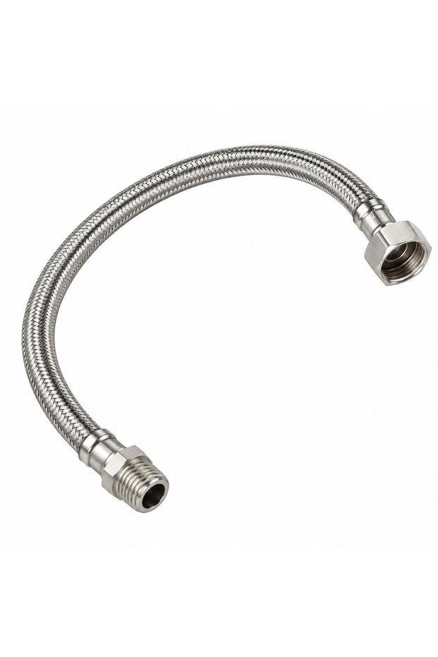 ÇELİK NİPELLİ FLEX HORTUM 1/2-1/2 70CM