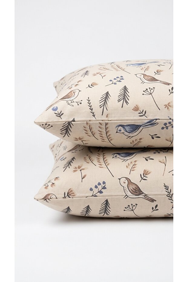 Pillowcase Is Made of 100% Quality Cotton (57-60 Threads), 2 Pieces, Suitable for Duvet Covers, Envelope Closure, Very Easy to Use, Made of High-Quality Turkish Cotton.