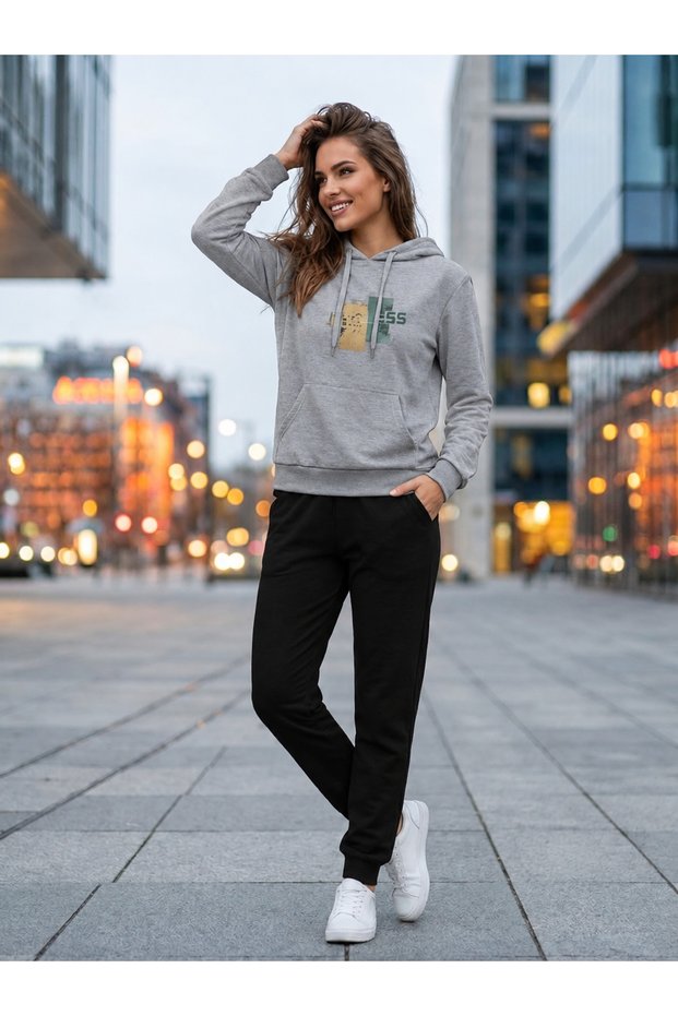Hooded Sweatshirt 2-Piece Combination Winter Patterned Obores Printed Women's / Men's Unisex Model