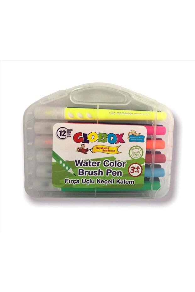 12 Color Brush Tip Felt Tip Pen Set Ard0242