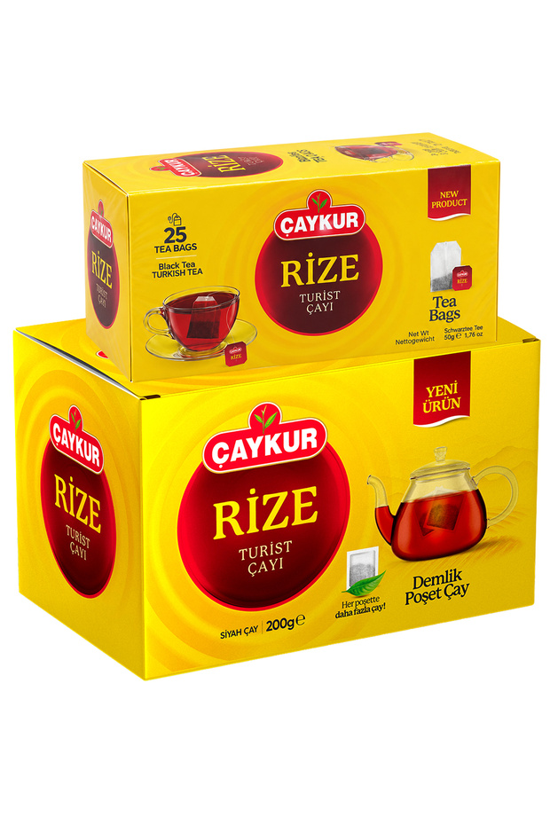 Rize Tourist Cup and 40-Pack Teapot Tea Bag Package