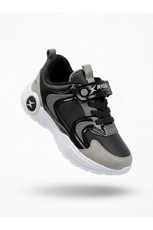 Riox 3591 Black Daily Comfortable Boys' Sports Shoes