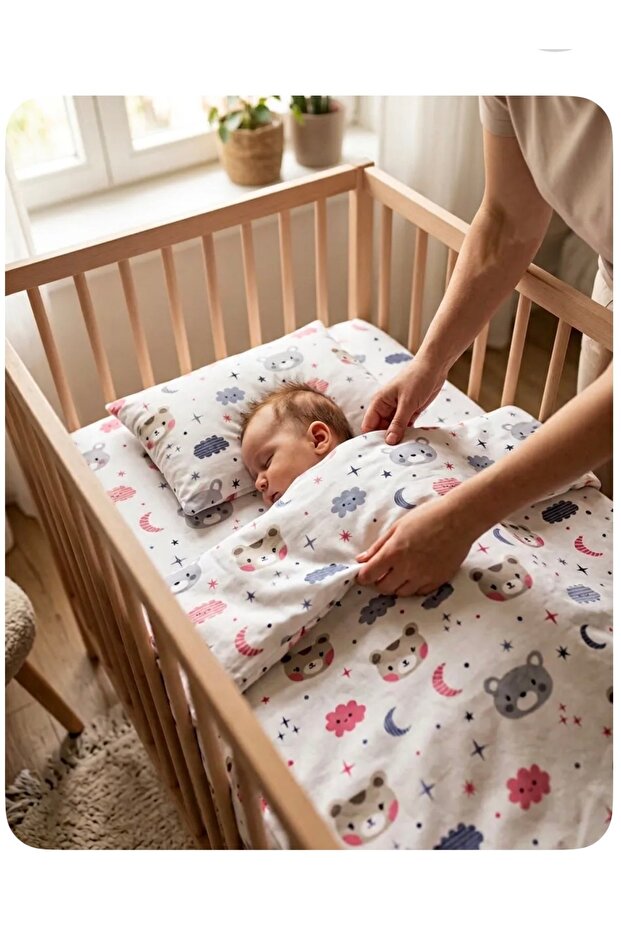 Baby Bedding Set 4 Pieces | 150 X 100 | Cloudy