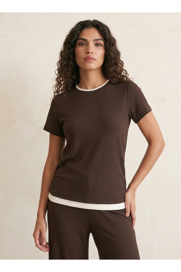 Youth T-shirt with Ruched Detail