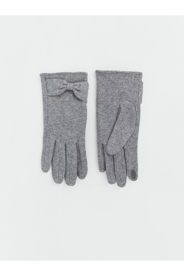 Vizyon New Season Women's Gloves with Bow Detail
