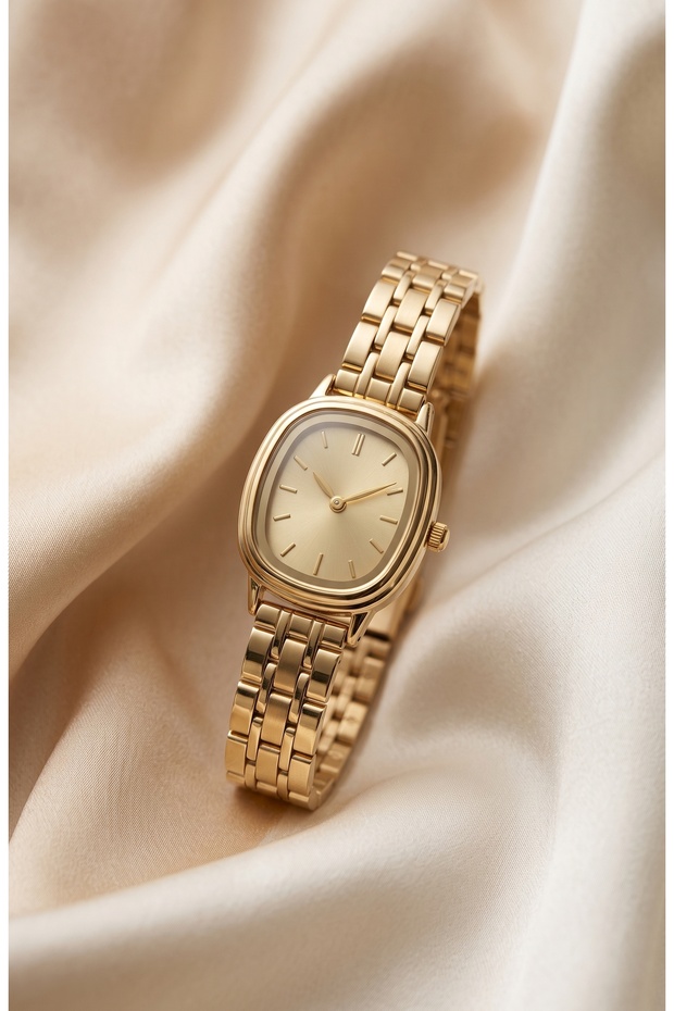 Women's Steel Watch Gold Color Vintage Watch Old Money Luxury Classic Elegant Stylish Women's Wristwatch | Limited Edition 2027