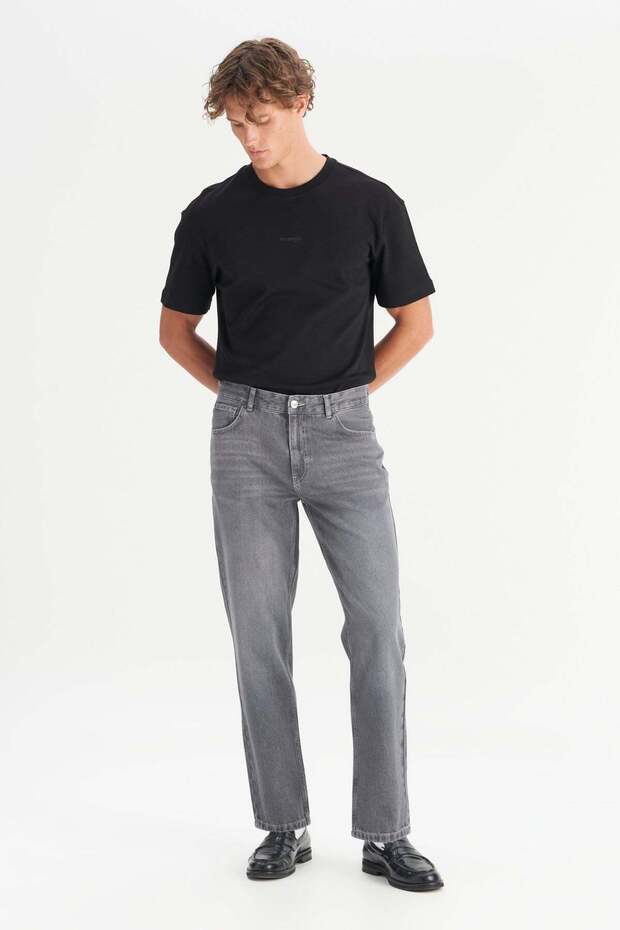 Normal Bel Relaxed Gray Men's Denim Trousers Frnk0000725 Gray Denim Trousers