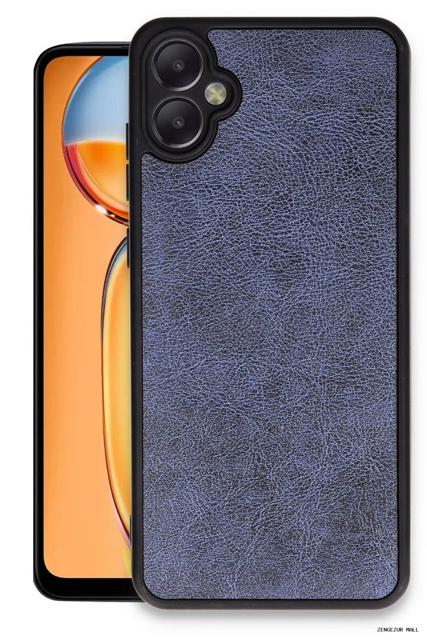 Zngzrmll Newface Galaxy A06 Case Aras Leather Cover (233918) - Navy Blue