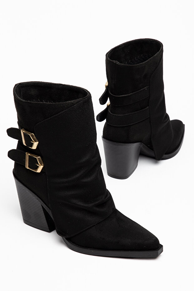 Women's Cowboy Boots + Double Buckle + Pointed Toe + Western Boots.