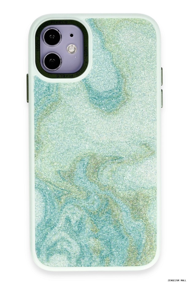 Zngzrmll Newface iPhone 12 Case Fashionable Glitter Cover (234550) - Green