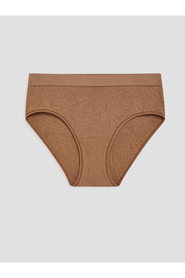 Embroidered Seamless Bikini Panties (S6)