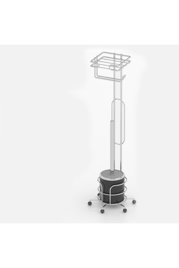 Pedestal Toilet Paper Holder and Brush Holder