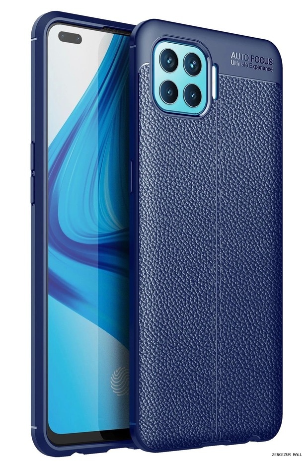Zngzrmll Newface Reno 4 Lite Case Auto Focus Cover (94759) - Navy Blue