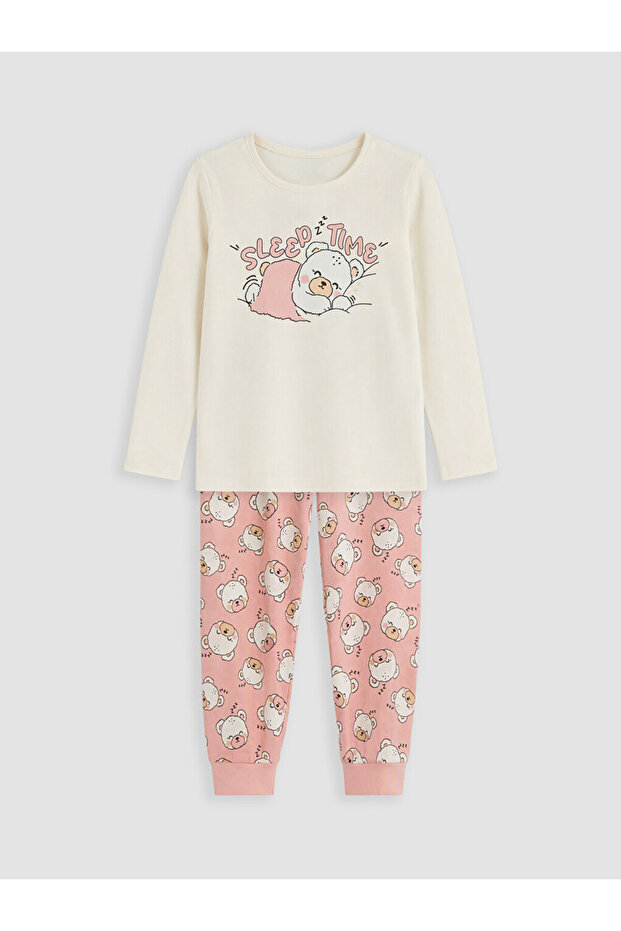 Printed Girls' Pajama Set for Style Enthusiasts from Uzg Store
