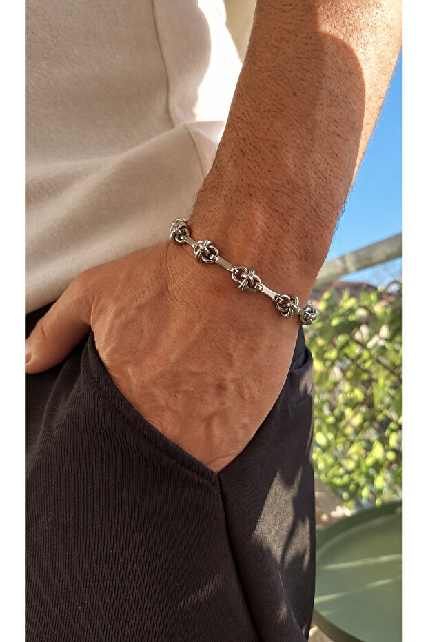 Knot Model Men's Steel Bracelet