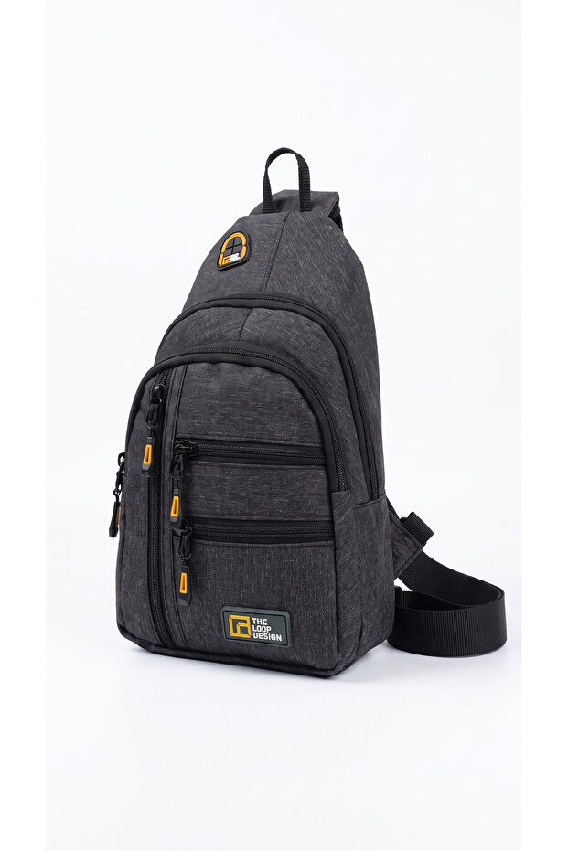 Unisex Multi-Compartment Crossbody Adjustable Strap Chest Shoulder Bag