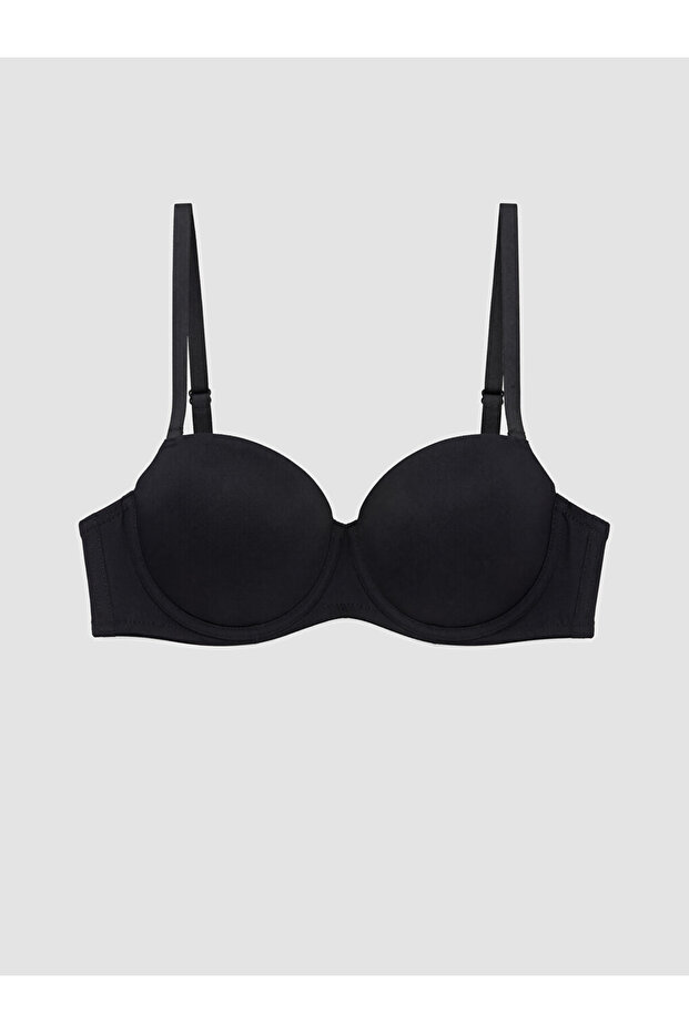 Peak New Season Black Underwire Non-Padded Strapless Bra