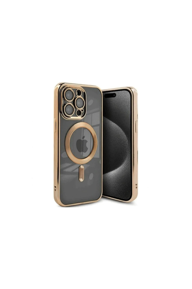 غطاء حماية مغناطيسي من كروس لـ Apple iPhone 15 Pro - ذهبي