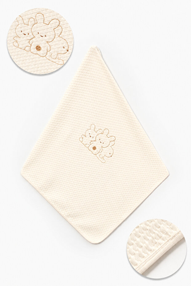Teddy Bear Pattern Baby Blanket 80X90 cm