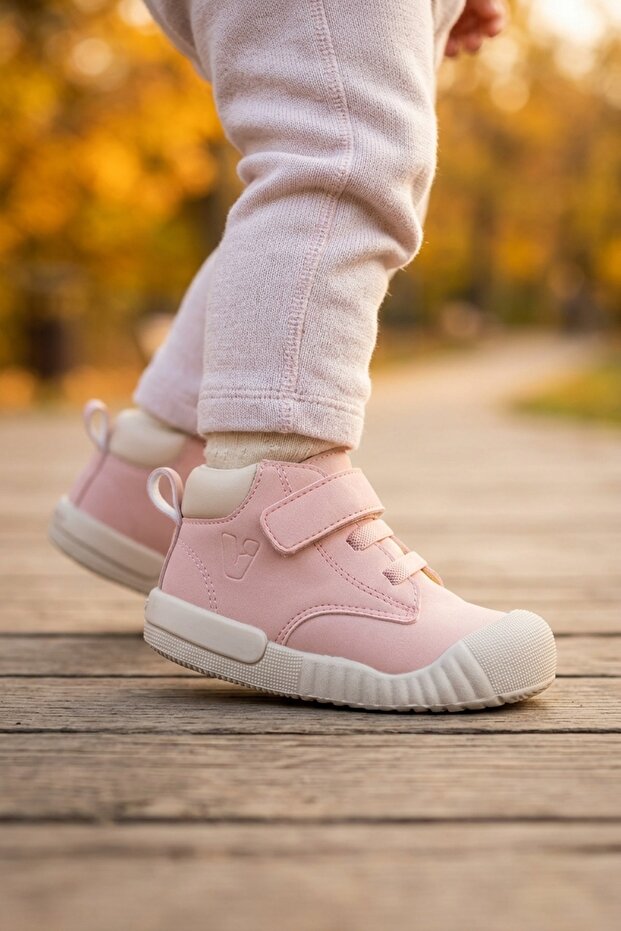 Velcro Fastening Warm Lined Orthopedic First Step Baby Boots