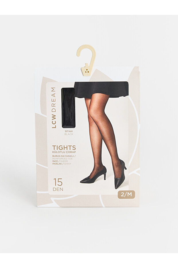Alita City Lcw Dream Black Plain Women's Pantyhose with a Difference
