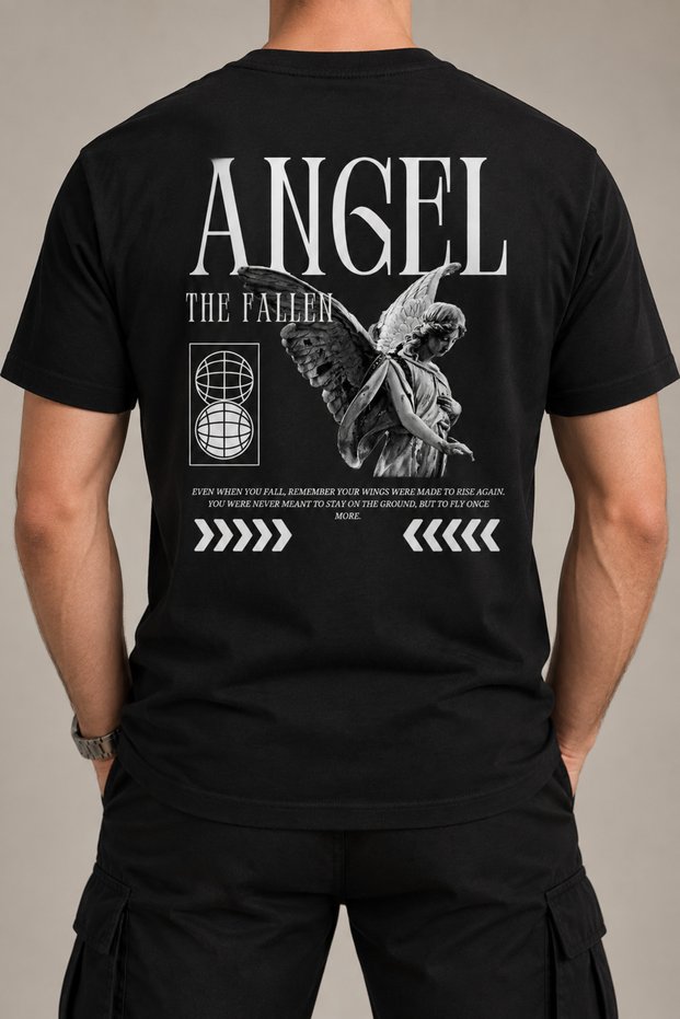 Angel Printed Regular Fit T-Shirt