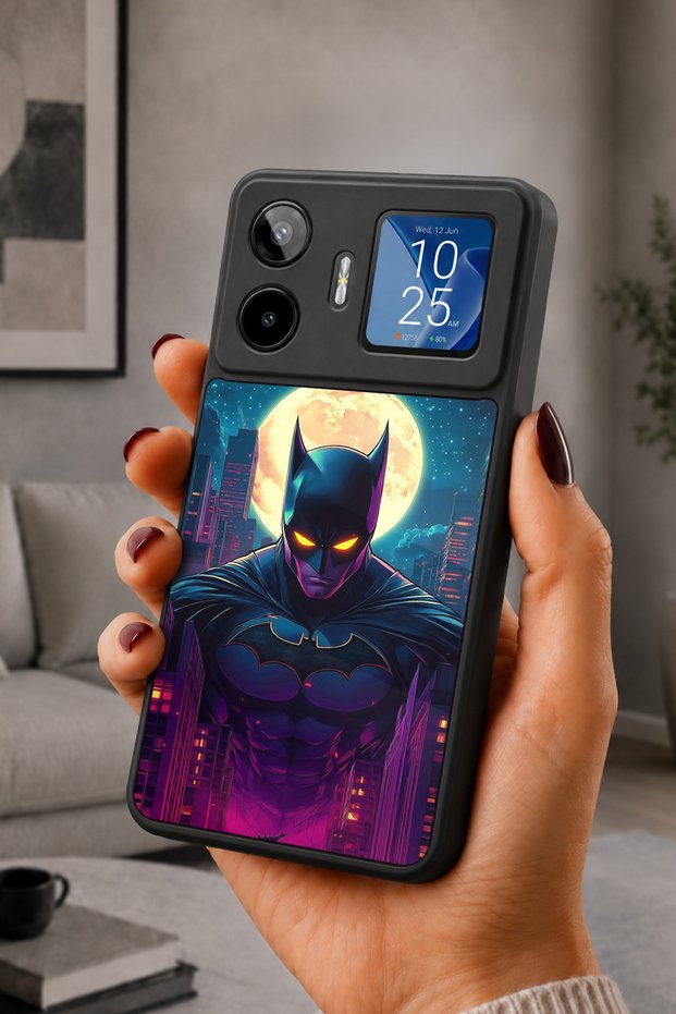 Gm 26 Pro Compatible Printed, Matte Black, Soft Silicone, Protective, Shock Absorbing Cover, Case