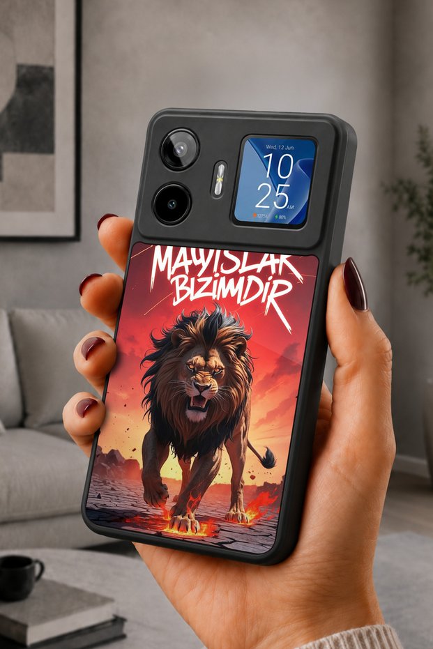 Gm 26 Pro Compatible Printed, Matte Black, Soft Silicone, Protective, Shock Absorbing Cover, Case