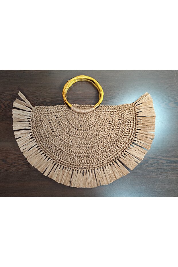 Raffia Rope Hand Knitted Bag