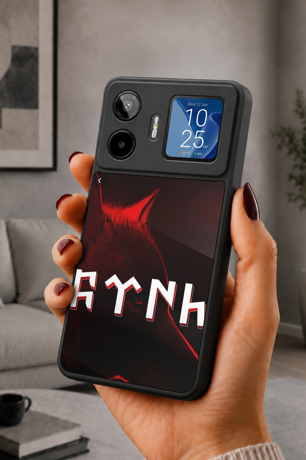 Gm 26 Pro Compatible Printed, Matte Black, Soft Silicone, Protective, Shock Absorbing Cover, Case
