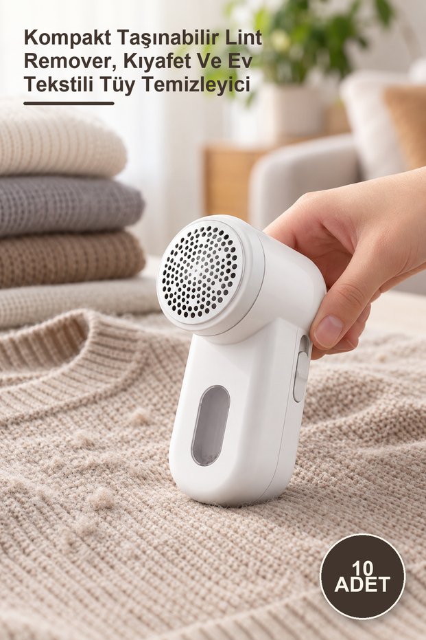 10 Portable Lint and Hair Collection Tools – Compact Portable Lint Remover, Clothing and Textile Lint Cleaner