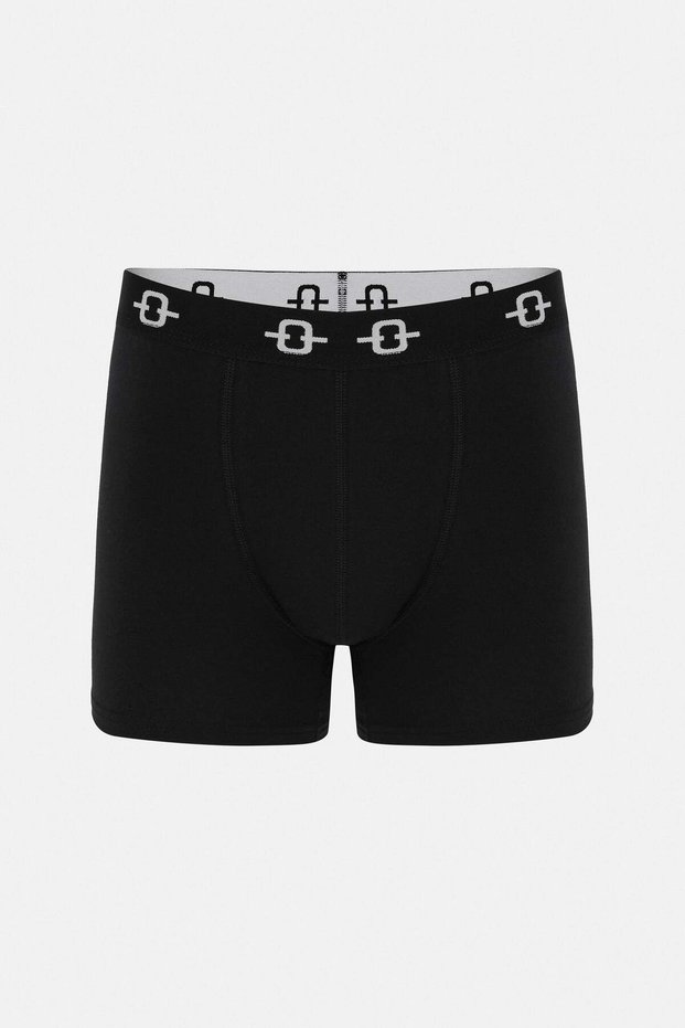 Plain Lycra Black Boxer